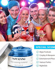 Hair Wax Spray - Temporary Blue Hair Styling Clay for Temporary Hair Color, Cosplay & Parties (4.23 oz)