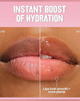 REVLON Super Lustrous Glimmer Lip Oil, Moisturizing & Tinted, Shiny Finish, Made with Plant-Based Squalane, 001 Candy Hearts, 0.13 fl oz
