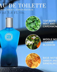 Hybrid & Company Blue For Men Eau De Toilette Natural Spray Vaporisateur 3.4 FL.OZ