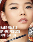 Maybelline TattooStudio Long-Lasting Sharpenable Eyeliner Pencil, Glide on Smooth Gel Pigments with 36 Hour Wear, Waterproof, Smooth Walnut, 1 Count