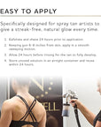 Norvell Spray Tan Solution, Cosmo, Blend of Warm Brown & Cool Violet-Brown Undertones, 34 fl. oz. - Long-Lasting, Handheld Self-Tanning Spray with Tomato Seed Extract, Aloe Leaf