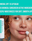 3-Pack Blue Lizard Mineral SPF 15 Lip Balm: Broad Spectrum Sun Protection, Natural Coconut Flavor, 8 Natural Oils, Infused with Australian Kakadu Plum, Rich in Vitamin C, Vegan, Each Tube 0.13 oz.