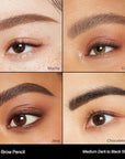Morphe Micro Dual Eyebrow Pencil - Dual-Ended Brow Pencil Featuring a Retractable, Ultra-Precise, Pointed Tip - Richly Pigmented, Smooth-Gliding, Long-Lasting Wax Formula - Java (0.003 oz)