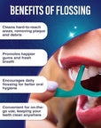 GuruNanda Fresh Floss Dental Picks - Non- Shred Thread with Angled Pick for Effective Plaque Removal - Dentist Recommened - Travel Friendly for Adults & Kids - 60 Pack