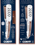 Conair Double Ceramic Flat Iron, 1 1/2-inch Wet-to-Dry Hair Straightener