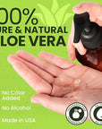 Honeyskin Soothing Aloe Vera Gel Made in the USA with Natural Ingredients - Give Yourself Relief From Sunburn and Dry Skin During the Hot Summer Days (8 Fl Oz)