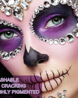 MEICOLY Cream Light Purple Face Body Paint,2.37Oz Large Tube Water Based Full Body Paint for Adults and Kids,Lavender Violet Face Paint for Halloween Stage SFX Special Effects Ursula Cosplay Makeup