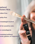 Fièra Luxury Concealer & Foundation with Anti-Aging Ingredients - Full Coverage for Dark Circles, Wrinkles, Fine Lines, and Spots, All-Day Wear For Mature Skin - Deep, 0.5 FL. OZ. / 15 ML