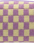 Pazimiik checkered makeup bag for