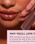 Women's Forget The Filler Lip Plumper Line Gloss, Maple Sugar, Brown, 0.11 Fl Oz (Pack of 1)