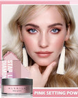 Oil Control Loose Powder Makeup Pink Translucent Setting
