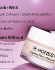 Honest Beauty Ageless Firm and Smooth Cream | Powered by Vegan Collagen and Elastin Polypeptides | Firmer, Smoother Looking Skin | Fragrance Free, EWG Verified, Vegan, Cruelty-Free | 1.7 fl oz