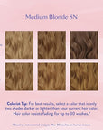 eSalon Permanent Hair Color & Hair Dye Complete Kit- Medium Blonde - Personal Colorist Kit for Up To 100% Gray Coverage for All Hair Types - Professional-Grade Ammonia-Free Hair Dye