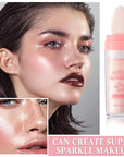 Polvo De Hadas Body Glitter Face Highlighter Powder Glow(Fairy Pink)