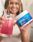 Nello Supercalm Powdered Drink Mix Tub, Cortisol Reducer* and Sleep Aid Supplement, L Theanine, Ksm-66 Ashwagandha, Magnesium Glycinate, Vitamin D 3, No Sugar, Non GMO, 30 Ct, BlackBerry Basil
