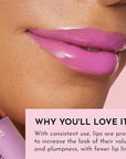 Women's Forget The Filler Lip Plumper Line Gloss, Violet Bloom, Purple, 0.11 Fl Oz (Pack of 1)