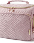 BAGSMART Travel Toiletry Bag, Large Wide-open Travel Bag for Toiletries, Makeup Cosmetic Travel Bag with Handle