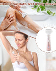 Electric Razors for Women, 5 in 1 Bikini Trimmer for Women, Wet/Dry Electric Shaver, Painless Womens Razor Shavers, Facial Hair Removal for Face Nose Eyebrow Arms Armpit Legs Pubic Area