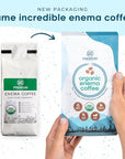 PE Premium Enema Organic Coffee for Enemas (1LB) Light Roast, Medium Ground. Ideal for Liver Cleansing, Colon Cleansing, Gerson Coffee Enemas (3 Pack)