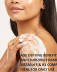 Olay Body Wash for Women, Age Defying with Vitamin E, 24hr Moisturizing, Hydrating & Refreshing, B3 Vitamin Complex, Free of Parabens & Phthalates, For All Skin Types, Scented, 22 fl oz (Pack of 2)