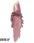 Maybelline Color Sensational Lipstick, Lip Makeup, Cream Finish, Hydrating Lipstick, Warm Me Up, Nude Pink ,1 Count