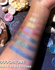 Afflano Purple-Gold Duo Chrome Multichrome Eyeshadow, Holographic Glitter, Color Change Sparkle Chameleon Luminizer Highlighter