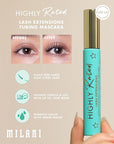 Milani Tubing Mascara, Highly Rated Lash Extensions Tubing Mascara Black for Added Length and Lift, Shea Butter to Nourish and Condition Lashes, Viral Tik Tok Products - 2 pack