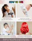 Temporary Hair Color Spray for Adults & Kids - Instant Red Dye Alternative | Non-Sticky, Washable & Gentle Formula | Party, Halloween, Costume Makeup (150 ml)