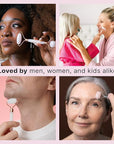 Rose Quartz Face Roller - Relaxation Gifts for Women, Skin Care Tools for Fine Lines and Wrinkles, Teenage Girl Gifts, Beauty Gift Ideas, Face Massager Tools, Facial Tool, Self Care Gift for Women