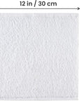 Utopia Towels 12 Pack Cotton Washcloths Set, 100% Ring Spun Cotton, Premium Flannel Face Cloths, Highly Absorbent and Soft Feel Fingertip Towels, White