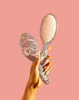 Wet Brush Original Detangler Hair Brush Glinda (Wicked) Kit - Ultra-Soft IntelliFlex Bristles - Detangling Brush Glides Through Tangles For All Hair Types (Wet Dry & Damaged) - 1 Brush & 2 Barrettes