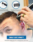 Wahl Clipper Self-Haircut Pro Lithium Ion Cordless Hair Clippers, Easy to Use Self Haircutting Kit Designed for DIY Haircuts – Model 3026122