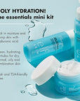 e.l.f. Skin Holy Hydration! The Essentials Mini Kit, Cleanser, Toner & Moisturizer for Hydrated & Balanced Skin, TSA-Friendly Sizes