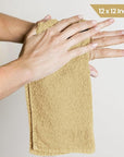 Utopia Towels 12 Pack Cotton Washcloths Set, 100% Ring Spun Cotton, Premium Flannel Face Cloths, Highly Absorbent and Soft Feel Fingertip Towels, Beige
