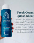 Oars + Alps Body Wash for Men, Mens Body Wash with Vitamin E and Antioxidants, Moisturizing, Hydrating, Paraben & Sulfate Free Cleanser, Fresh Ocean Splash, 1pk