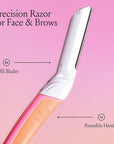 Billie - Dermaplane Refill Blades - Stainless Steel Blades with Safety Micro-guards - Nickel-free - Gently Exfoliates Skin - 3 count