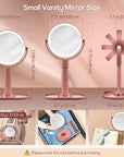 B Beauty Planet Makeup Mirror with Lights, Lighted Magnifying Mirror 30X with 3 Lighting and Adjustable Brightness, 2-Sided Height Adjustable Vanity Mirror for Bathroom, Gifts for Women Rose Gold