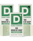 Duke Cannon Big Brick of Soap - High Country | 10 oz. Triple Milled Bar Soap | Birchwood & Tonka Scent | Supports U.S. Veterans, 3 Pack