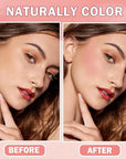 Cream Blush Stick with Sponge 3 in 1 Fairy Pink