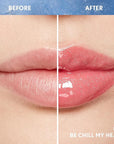 Covergirl Clean Fresh Yummy Plumper Lip Gloss, 840 Be Chill My Heart, Shiny, Vegan Formula, Easy to Apply, Minty Flavor, 0.33oz