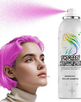 Pink Temporary Hair Color Spray - Gentle Formula, Washable & Non-Sticky | Instant Hair Dye Alternative for Adults | Halloween, Costume, Party Makeup, 150ml