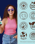 GuruNanda CocoMint Oil Pulling Mouthwash for Complete Oral Hygiene, 7 Essential Oils & Vitamins for Happy Teeth & Gums & Fresh Breath, Alcohol-Free, 16 oz
