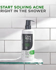 DOVE MEN + CARE Advanced Care Cleanser Acne Clear 3 Count for Acne Prone Skin Face + Body Cleanser with 1% Salicylic Acid 16.9 oz