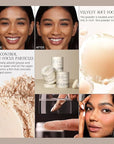 Pink Loose Setting Powder For Women, High-Definition Traceless