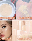 Loose Setting Face Powder,Loose Powder Lightweight & Breathable Women(Natural)