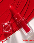 COVERGIRL Clean Lip Color, Cherrywood, Satin Finish, Squalane, Avocado & Aloe, Carmine-Free, Non-Drying, 0.12oz
