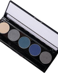 Matte Cool Tone Blue & Silver Vegan Eyeshadow Palette; Talc, Paraben & Cruelty Free