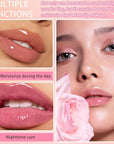 2PCS Bee Lip Balm,Hydrating Honey Pot