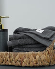 Tens Towels Pack of 24 Washcloths, 12 x 12 Inches, Lighter Weight, Quick to Dry, Super Soft & Absorbent, Gentle Face Towels, Hotel Quality, Perfect for Bathroom, Gym, Spa (Dark Grey, 24 Pack)