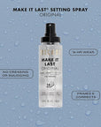 Milani Setting Spray + Primer, Make It Last Original - Natural Finish with Niacinamide for Hydration, Setting Spray for Makeup and Face Primer, 3-in-1 Prime + Hydrate + Set, 2.03 Fl. Oz - 2 Pack